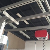 Grue à portique légère en aluminium, grue monorail, grue modulaire aérienne, grue sur rail de 1 tonne