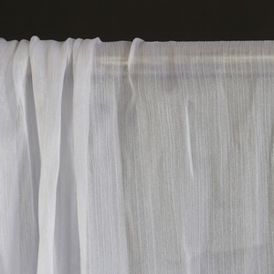 Valance and swagdenierhigh-t-quality Silk Chiffon Fabric 120D Sheer Chiffon gasa blanca telón <span class=keywords><strong>de</strong></span> fondo <span class=keywords><strong>para</strong></span> la decoración - Product Image 4