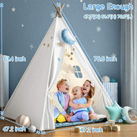 Vente en gros de nouveau style CE, tipi indien pliable et portable, tente château pour enfants à bas prix, tentes pour enfants pour jouer