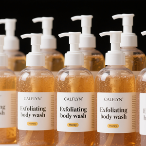 Exfoliante Body Wash Limón Aloe Vera Miel Rosa Exfoliante Natural Partículas Hidratante Baño Ducha Gel OEM/ODM Etiqueta privada - Product Image 1