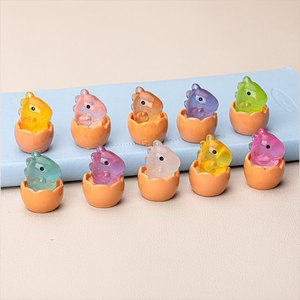 Accessoires décoratifs DIY en résine, figurines de dinosaures luminescentes, breloques artistiques, ornements de bureau lumineux, breloques en résine phosphorescente - Product Image 3