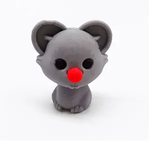 可爱动物橡皮擦定制3D造型橡皮擦促销儿童橡皮擦