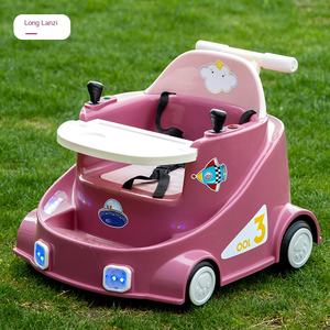 Voiture jouet de recharge pour bébé Voiture électrique pour enfants avec télécommande peut asseoir les gens qui marchent bébé main pousser trotteur chaise de salle à manger - Product Image 3