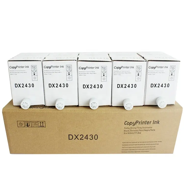 EBEST Tinta Duplikator Digital, Kualitas Premium Kompatibel Ricoh DX2430 DX2330 JP7 JP12 VT600 CP110 CPI7 CPI2 600Ml