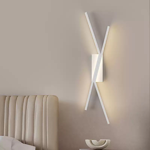 Moderno e minimalista lampada da <span class=keywords><strong>parete</strong></span> a <span class=keywords><strong>LED</strong></span> per camera da letto comodino da salotto con griglia divano TV sfondo a <span class=keywords><strong>parete</strong></span> con Design a strisce lunghe - Product Image 6
