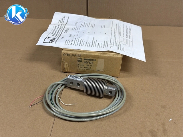 BRAND NEW HBM Z6FD1 100KG STAINLESS STEEL SINGLE ENDED BEAM LOAD CELL LOC#H203
