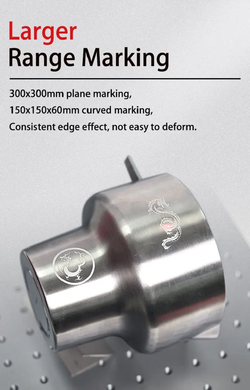 Mactron 3D Fiber Laser Machine de Gravure de Marquage pour le Métal