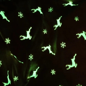 Christmas Design Elk and <strong>Snow</strong> Pattern Flannel Luminous <strong>Blanket</strong> pink Super Soft Glow in the Dark <strong>Blanket</strong> - Product Image 3