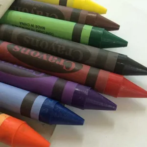 Eight Thick Colour Crayon Set