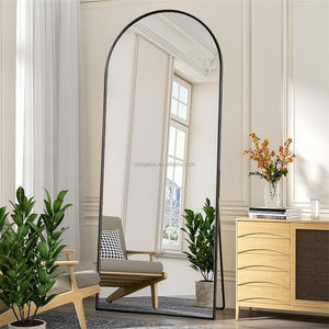 Miroir espejo Spiegel Miroir de luxe Vanité grande chambre à coucher à cadre en métal noir - Product Image 2