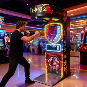 เครื่องเกมส์ชกมวยหยอดเหรียญ Baihui Sport Amusement Boxing Vending Target แบบอิเล็กทรอนิกส์  ราคาเครื่องเกมส์คิกบ็อกซิ่ง - Product Image 6