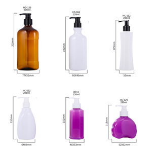 Pet Plastic <b>Bottle</b> HC-062 200ml Lotion <b>Pump</b> Cylinder Personal Care Packaging - Product Image 1