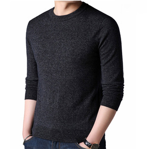 Base de malha camisola masculina Hedging alta qualidade personalizável cor sólida meia-alta pescoço manga comprida Slim Primavera e Outono - Product Image 3