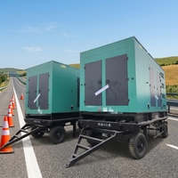 Générateur diesel silencieux mobile 30 kVA-50 kVA triphasé avec ATS et 1800 tr/min pour homologation ISO