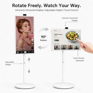 Pantalla Inteligente Inalámbrica Portátil <span class=keywords><strong>para</strong></span> Fitness en Casa y Cocina, Pantalla Táctil de 27 y 32 Pulgadas, Android 13, con Ruedas y Batería - Product Image 2