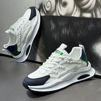 Chaussures en maille respirante pour hommes, idéales pour la course à pied, avec découpe estivale et semelles souples confortables