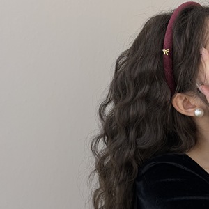 إكسسوارات شعر صغيرة على الطراز الكوري للخريف والشتاء عالية الشكل مخملية ضيقة وبسيطة ومتعدد الاستخدامات موديل جديد - Product Image 3