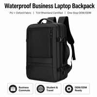 Sac à dos décontracté multifonctionnel en tissu Oxford 44L grande capacité, durable, étanche, avec fermeture éclair extensible et port USB pour ordinateur portable – Vente en gros