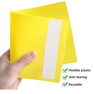 Colorful Plastic <b>Shelf</b> <b>Dividers</b> 6x12 Inches Rectangle Storage Organizers For Bookshelf Home Office Use Detachable Design - Product Image 5