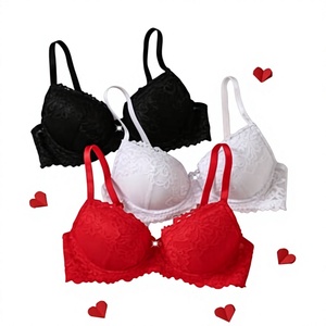 Women Seamless Wire Free Full Cup Bra Solid Color Knitted Spandex Nylon Basic Style All Seasons Machine Washable - Product Image 3