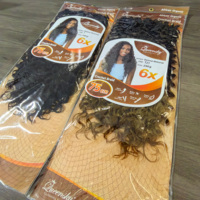 Extensions de cheveux tressés ondulés 6X de haute qualité, vente en gros, cheveux Gogo Curl pour tresses, extensions de cheveux au crochet avec trame simple