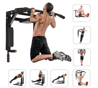Barres de Traction Murales Multi-Prises Station de Tractions Équipement de Musculation Fitness Barres Parallèles Simples pour Murs