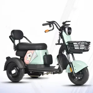 Nhà Máy Giá cả cạnh tranh dành cho người lớn phụ nữ Pick up trẻ em nhà mini E-Scooter 48v600w ba bánh điện xe máy với ghế trẻ em