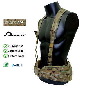 Cinturón Táctico de Combate con Tirantes, Cinturón Militar Acolchado Multicam Molle para Entrenamiento de Airsoft - Product Image 2