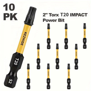 Kezhide T20 Torx Impact Power Bit 2 In S2 Steel Auto Repair Tool 5 Pack - Product Image 4