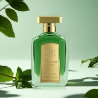 Conception unique Vide En Gros Fine Brume De Luxe 3.4Fl.oz 100ml Bouteille De Parfum En Verre avec Golden Top