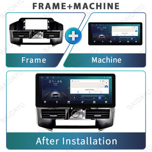 12.3 inch2 DIN âm thanh xe hơi khung GPS navigation fascia bảng điều chỉnh xe DVD nhựa khung fascia cho 2007-2022 Toyota Prado FM RDS - Product Image 5
