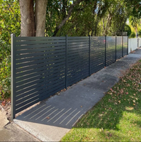 Système de clôture horizontale décorative en aluminium avec fabrication de précision et contrôle qualité