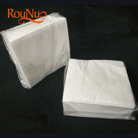 Serviettes en papier blanches jetables personnalisées en gros Serviette en papier de pâte de bois vierge pour restaurant