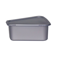 Bac de stockage de crème glacée en PP écologique de 4 L, qualité alimentaire, résistant au froid, outils professionnels pour les magasins de crème glacée - Empilable