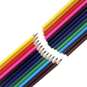 Ensemble de crayons de couleur en bois Triangle 12 couleurs, personnalisation du logo et de l'emballage acceptée, certifié EN71, vente directe d'usine - Product Image 2