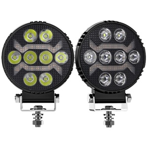 ไฟทำงาน LED ทรงสี่เหลี่ยมจัตุรัสขนาด 4 นิ้ว 12V พร้อมไฟ DRL สำหรับวิ่งกลางวัน และไฟสัญญาณสีเหลือง สำหรับรถบรรทุก มอเตอร์ไซค์ รถออฟโรด 4x4 - Product Image 4