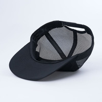 Vente en gros de chapeaux de camionneur 5 panneaux non structurés à profil bas Casquette de baseball tissée Logo personnalisé