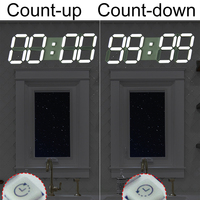 Horloge murale numérique LED 3D moderne EMAF de 15 pouces pour salon, bureau, grande horloge murale décorative pour la maison avec télécommande