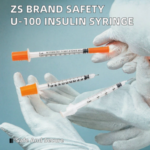 <span class=keywords><strong>Jeringa</strong></span> de <span class=keywords><strong>Insulina</strong></span> Estéril <span class=keywords><strong>U100</strong></span> de 0.5cc para Suministros Médicos de Inyección - Product Image 2