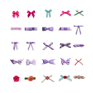 Graziosi fiocchi di <span class=keywords><strong>nastro</strong></span> di <span class=keywords><strong>reggiseno</strong></span> biancheria intima satinata motiva gli accenti di fiocco - Product Image 4