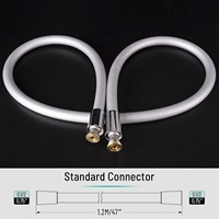 Raccords de tuyau de douche flexibles en silicone tuyau de douche intérieur en plastique renforcé