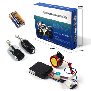 Thông minh điều khiển từ xa bắt đầu điều chỉnh âm thanh Độ nhạy hệ thống điện xe máy hộp báo động Đen PC DC 12V - Product Image 3