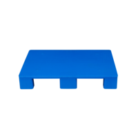 Palette en plastique Euro HDPE/PP 800*600*120mm, plate, neuf pieds, simple face, entrée 4 directions, écologique, charge dynamique 500KG, personnalisable
