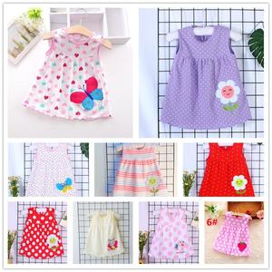 Estate 100% cotone bambino bambine gonna vestiti appena nati da 12 a 18 mesi abiti per bambini abbigliamento per bambini vestiti casual per bambini - Product Image 2