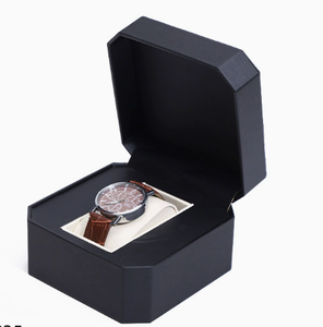 Boîte cadeau pour montre en cuir avec insert coussin blanc, boîte de rangement pour montre à bracelet, pour cadeau d'affaires, logo personnalisé disponible - Product Image 6