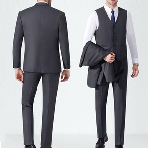 Trajes de boda slim fit para hombre, trajes de 3 piezas en material de alta calidad, pantalón formal liso de gran venta para hombre. - Product Image 4