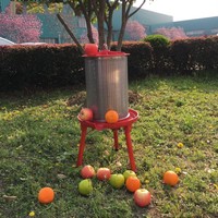 Industriële Fruit-En Groentesapmachine 20l 40l 90l Hydropress Roestvrijstalen Appelwijn-En Ciderpersmachine