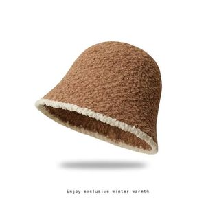 Gorro de Pescador de Felpa Estilo Coreano para Mujer, Cálido para Invierno, con Orejeras - Product Image 1