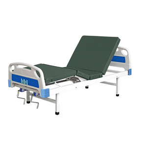 <span class=keywords><strong>Lit</strong></span> d'hôpital manuel multifonctionnel à double manivelle pour soins infirmiers et patients, avec matelas en éponge médical - Product Image 5