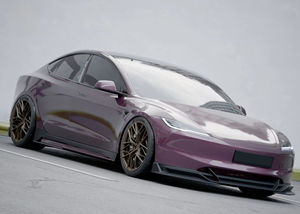 Kit Aero Car Accessoires de carrosserie Lèvre avant Diffuseur arrière Jupes latérales pour <span class=keywords><strong>Tesla</strong></span> New Mode 3 Highland Bodykit Carbon Fiber Accessory - Product Image 2